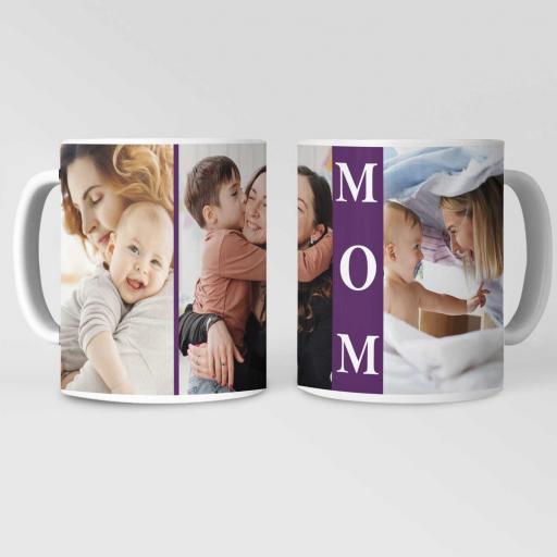 Personalised 3 Photo Mug for Mom