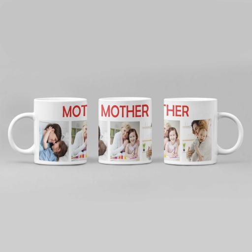 Personalised 3 Photos Mug for Mum