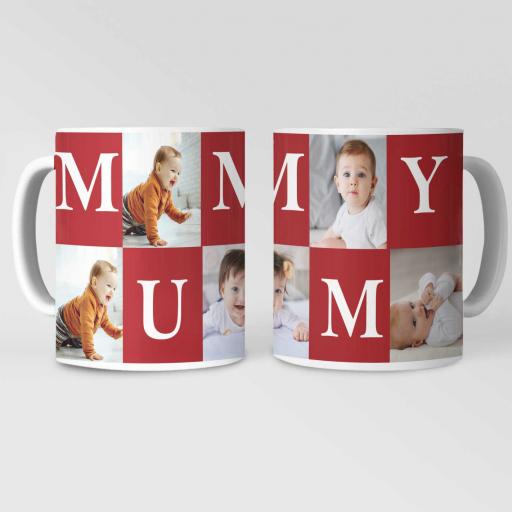 Personalised 5 Photo Mug for Mummy