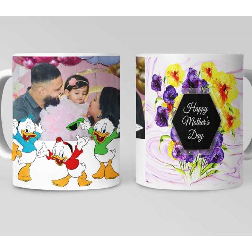 Personalised Mother's Day Mug - Violet Garden - Add Message