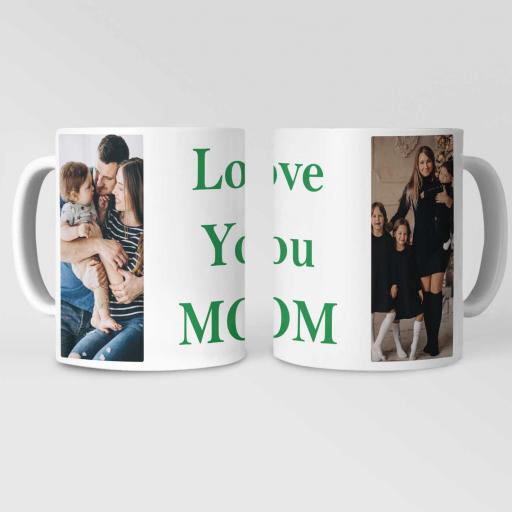 Personalised 'Love You Mom' Photo Mug