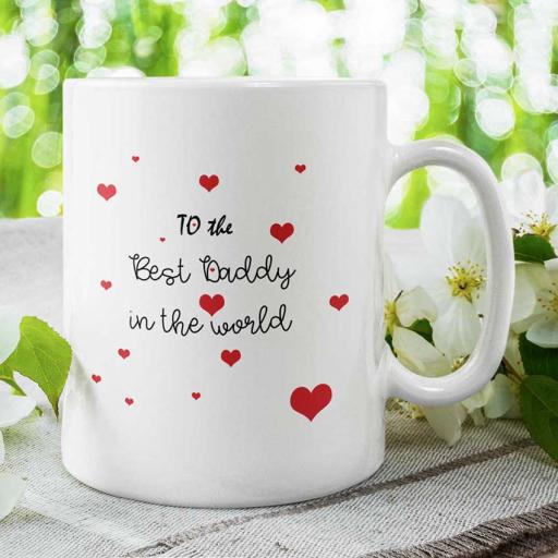 Personalised 'Best Daddy in the World' Mug - Add Message