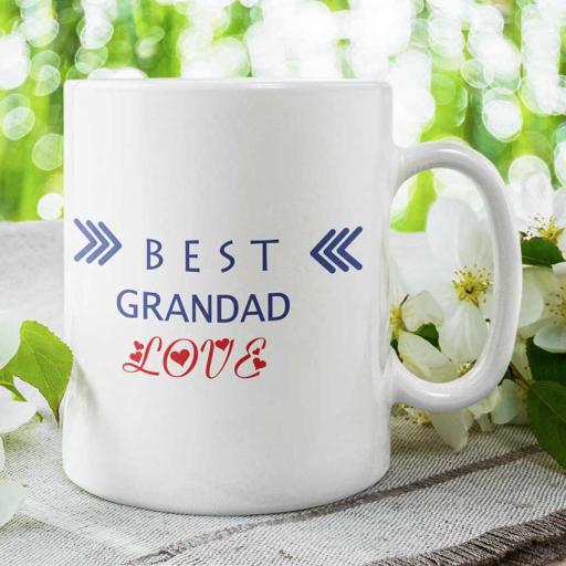 Personalised 'Best Grandad' Mug - Add Name &amp; Message
