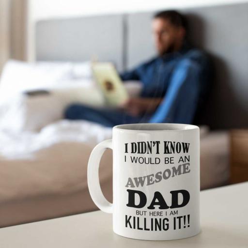 Personalised 'I Didn't Know I Would Be An Awesome Dad' Mug