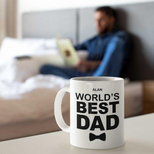 Personalised 'World's Best Dad' Mug - Add Name & Message
