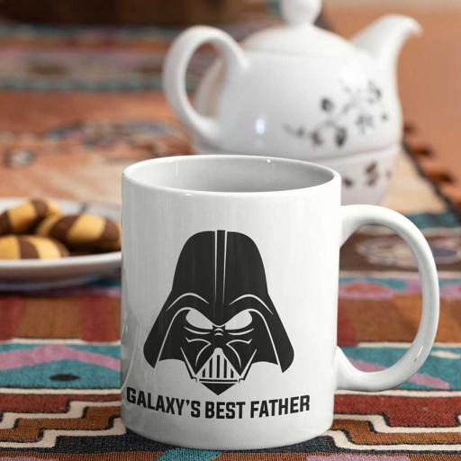 Personalised &quot;Galaxy's Best Father&quot; Mug - Add Message
