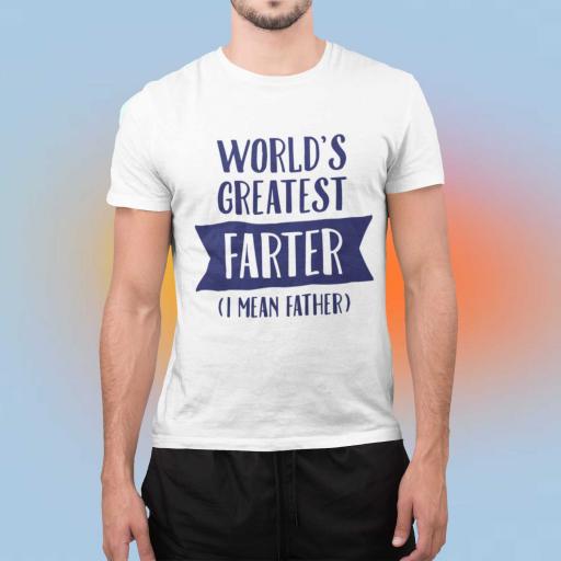 Personalised 'World's Greatest Farter - I Mean Father' t-Shirt - Add Name