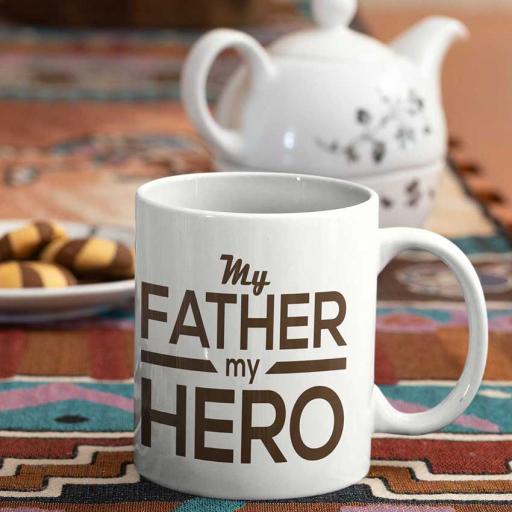 Personalised 'My Father My Hero' Mug - Add Message