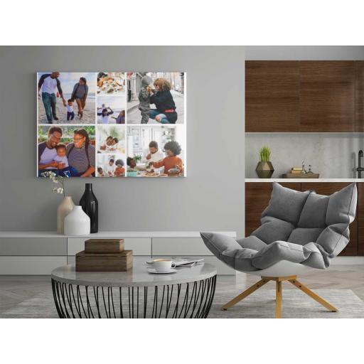 Personalised 8 Photo Collage Canvas