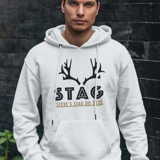 Personalised Stag Do Hoodie - Add Name, Year