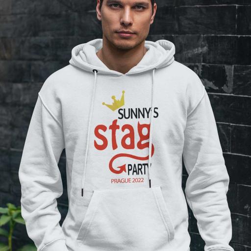 Personalised Stag Party Hoodie - Add Name, Location & Year