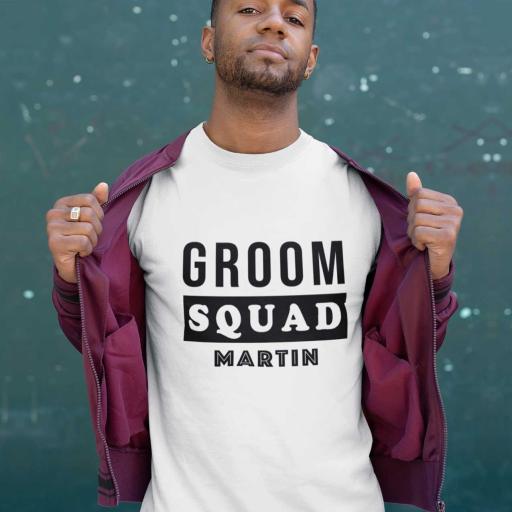 Personalised Groom Squad t-Shirt - Add Name