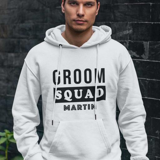 Personalised Groom Squad Hoodie - Add Name