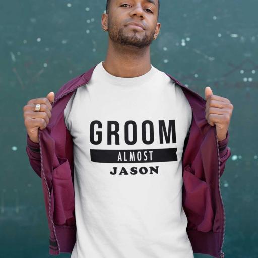 Personalised 'Groom - Almost' t-Shirt - Add Name