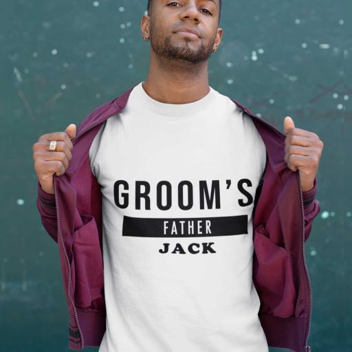 Personalised Groom's Father t-Shirt - Add Name
