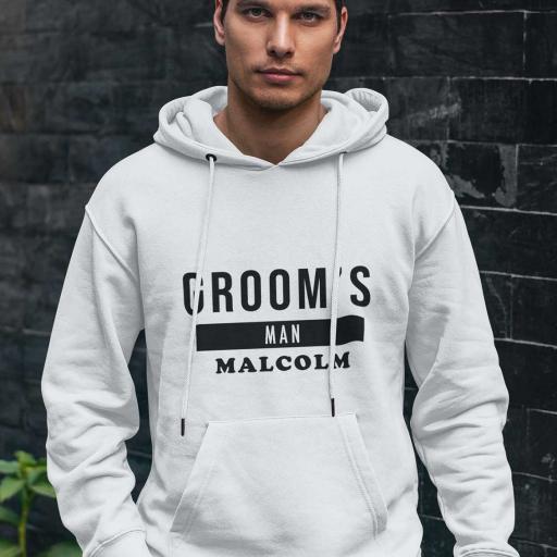 Personalised Groom's Man Hoodie - Add Name