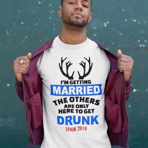 Personalised &quot;I'm Getting Married&quot; t-Shirt for a Groom to be