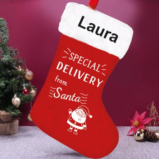 Personalised Special Delivery from Santa Stocking