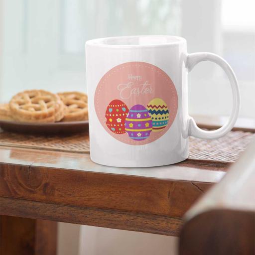 Personalised 3 Easter Eggs Mug - Add Name