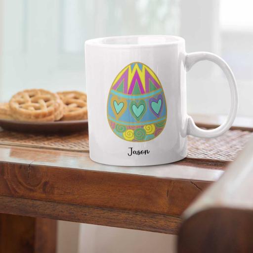 Personalised Easter Egg Mug - Add Name/Message