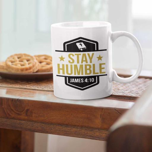 'Stay Humble' Personalised Mug - Add Name