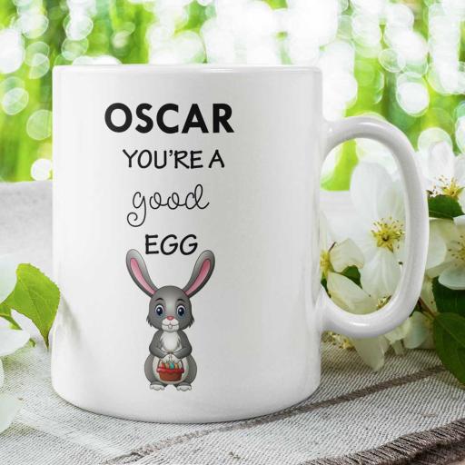 Personalised 'You're a good Egg' Mug - Add Name