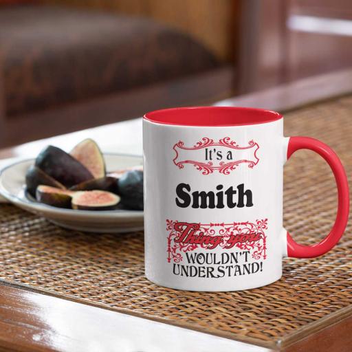 Personalised 'It's a (Your Name) Thing, You Wouldn't Understand' Colour Inside Mug