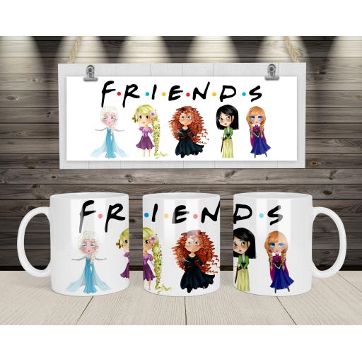 Personalised Characters Mug For Friends - Add Names