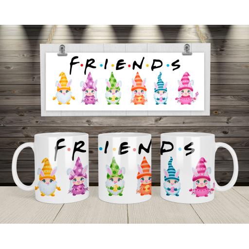 Personalised Cute Characters Mug For Friends - Add Names