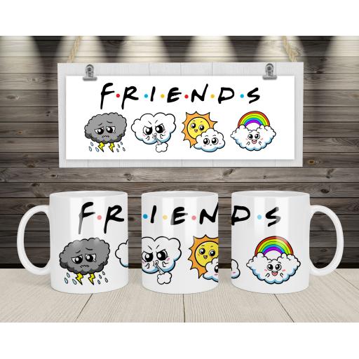 Personalised Weather Forecast Mug For Friends - Add Names