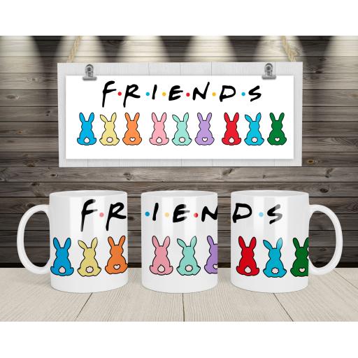 Personalised Funny Rabbit Mug For Friends - Add Names