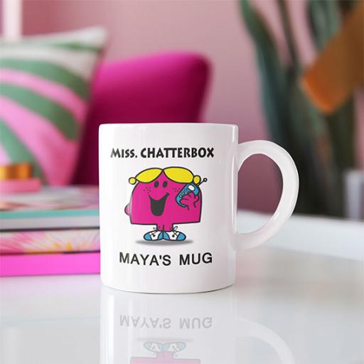 Personalised Miss ChatterBox Mug - Add Name
