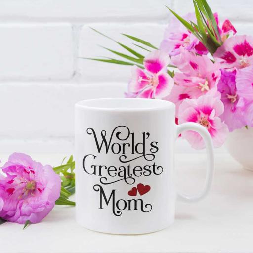 Personalised 'Worlds Greatest Mum' Mug for Mothers Day - Add Message