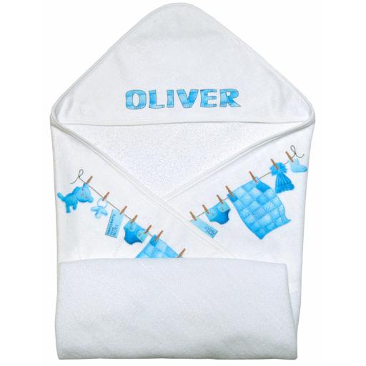 Personalised Baby Towel With Hood