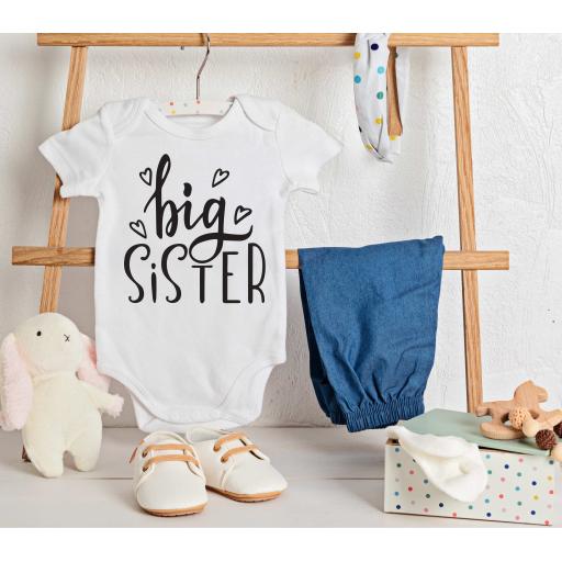Personalised 'Big Sister' Babygrow