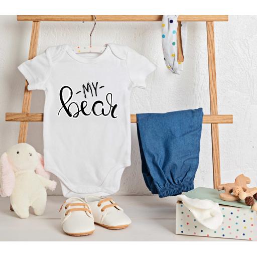 Personalised 'My Bear' Babygrow