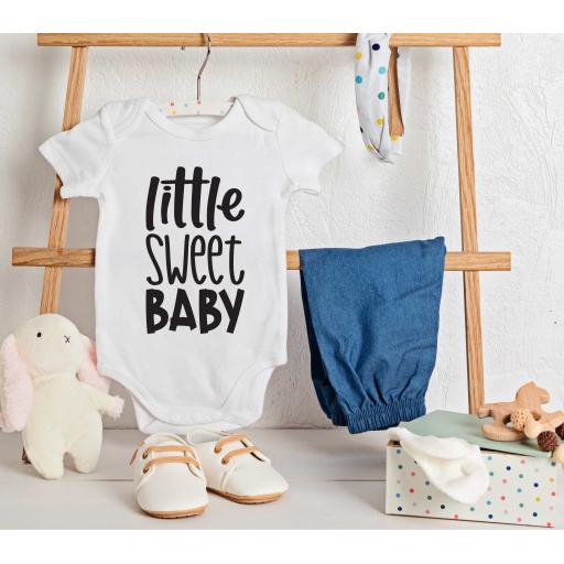 Personalised 'Little Sweet Baby' Babygrow