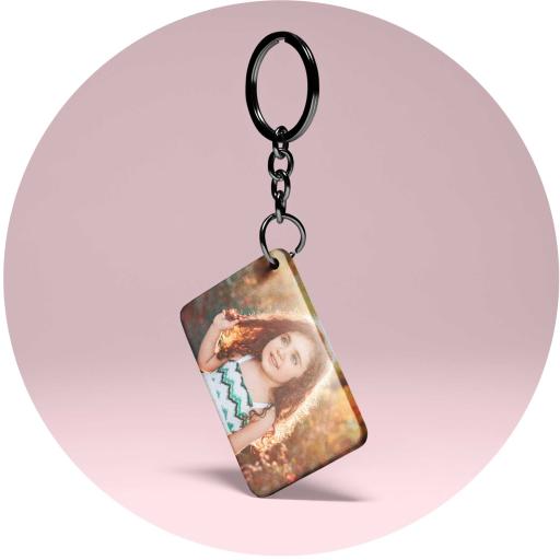 Personalised Square Photo Keyring