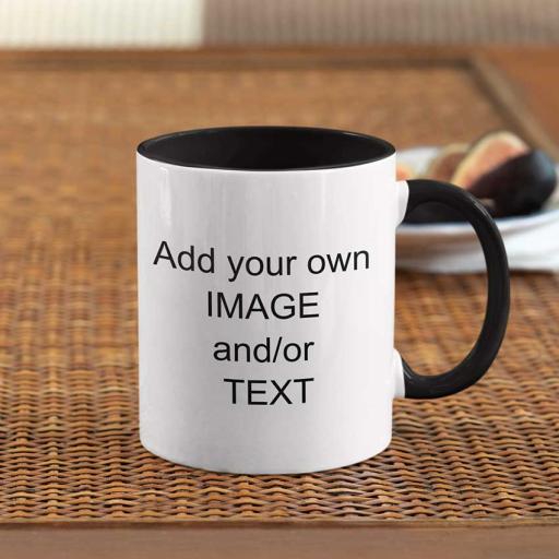 Design Your Own Colour Inside Mug - Add Text / Photo