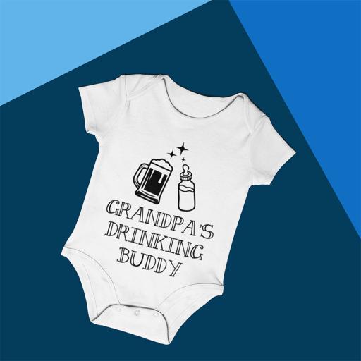 Personalised 'Grandpa's Drinking Buddy' Babygrow