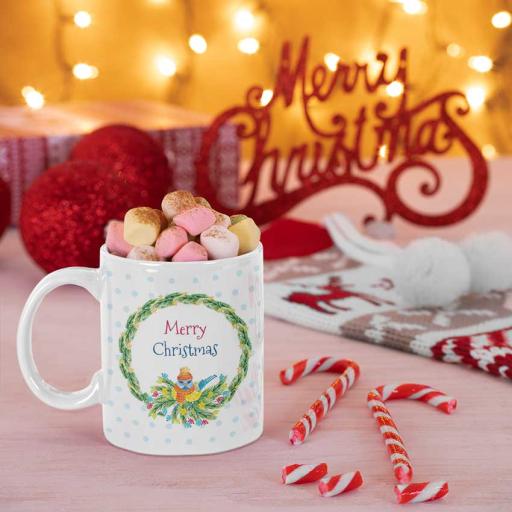 Merry Christmas Personalised Mug Gift - Add Photo & Name