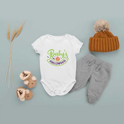 Personalised 'Baby's 1st Halloween' Babygrow