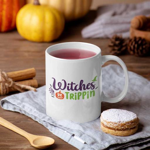 Personalised 'Witches Be Trippin' Halloween Mug