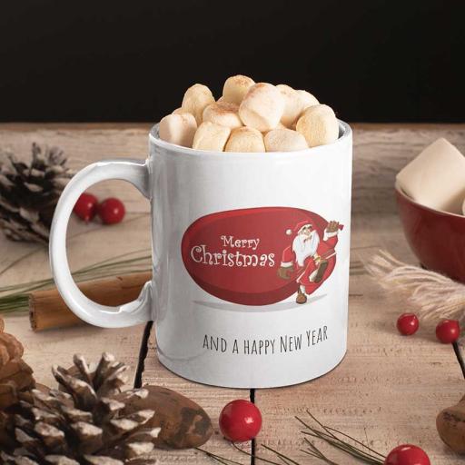 Personalised Merry Christmas & Happy New Year Mug