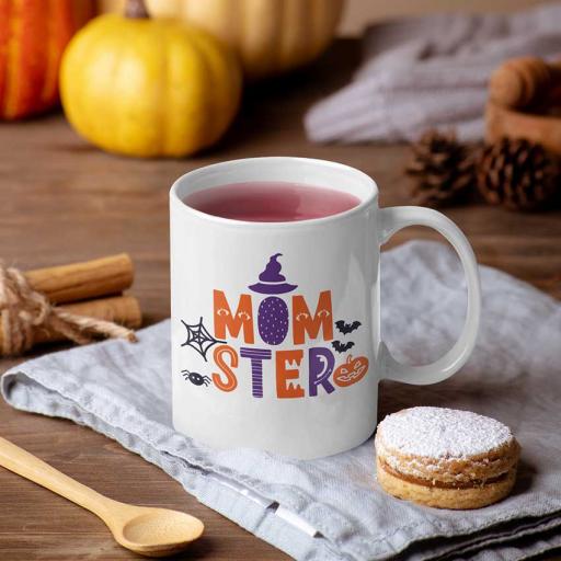 Personalised 'Momster' Halloween Mug