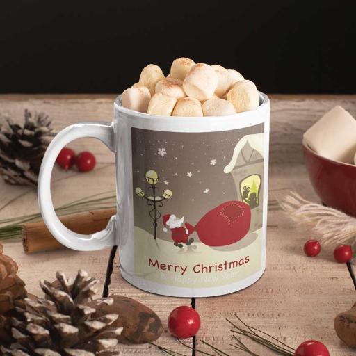 Santa with Sack- Personalised Christmas Mug