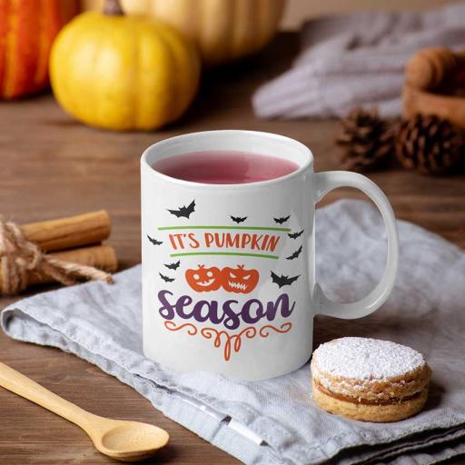 Personalised 'It's Pumpkin Season' Halloween Mug