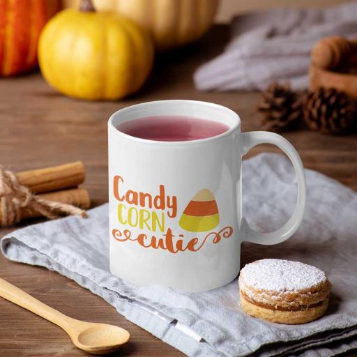 Personalised 'Candy Corn Cutie' Halloween Mug