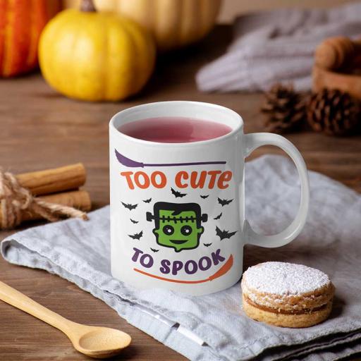 Personalised 'Too Cute to Spook' Halloween Mug