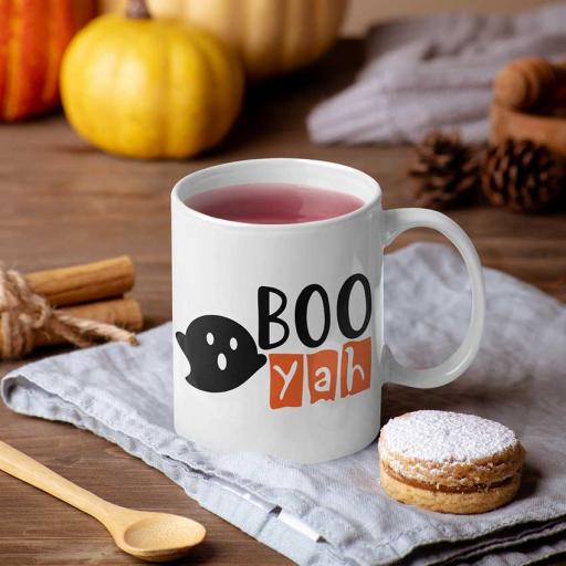 Personalised 'Boo Yah' Halloween Mug